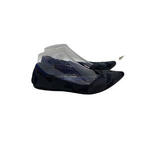 Rothy's The Point Dark Grey Camo Ballet Flats W8 Knit Women's Shoes Camouflage